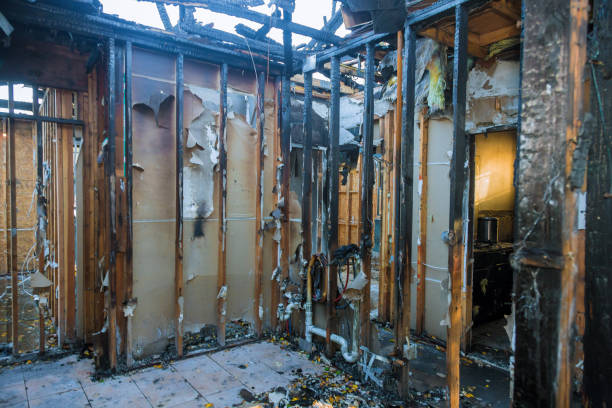 Professional Emergency Fire Damage Restoration technician working in Prescott, AZ